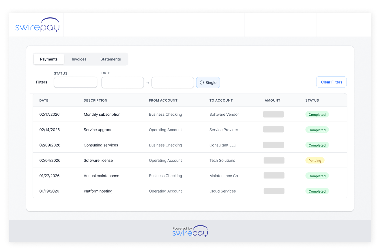 Track and Reconcile Payments